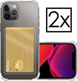 NoXx NoXx 2x iPhone 12 Pro Max Pashouder Hoesje Shockproof