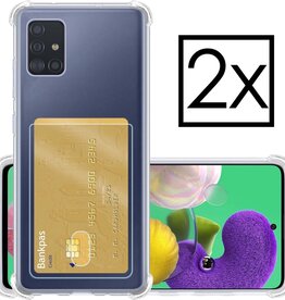 NoXx NoXx 2x Samsung Galaxy A51 Pashouder Hoesje Shockproof