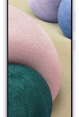 NoXx Hoes Geschikt voor Samsung A12 Hoesje Pasjeshouder Cover Shock Proof Case Siliconen Hoes Met Kaarthouder - Transparant