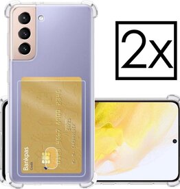NoXx NoXx 2x Samsung Galaxy S21 Plus Pashouder Hoesje Shockproof