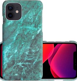 NoXx NoXx iPhone 11 hoesje marmer - Groen