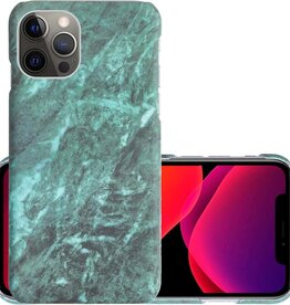 NoXx NoXx iPhone 11 Pro hoesje marmer - Groen