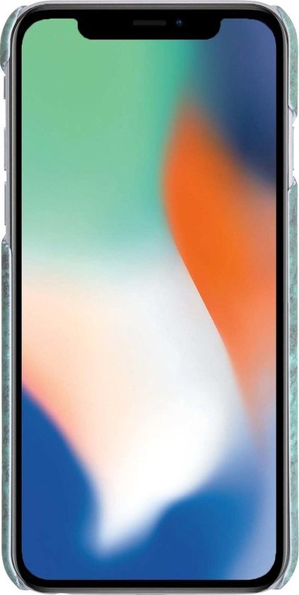 Nomfy Hoesje Geschikt voor iPhone 11 Pro Max Hoesje Marmeren Case Hardcover Hoes Marmer - Hoesje Geschikt voor iPhone 11 Pro Max Marmer Hoes - Groen
