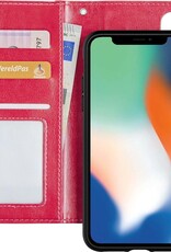 Nomfy Hoesje Geschikt voor iPhone 11 Hoesje 2-in-1 Bookcase Hoes Case Uitneembaar - Hoes Geschikt voor iPhone 11 Hoes Cover - Rood