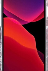 NoXx Hoes Geschikt voor iPhone 12 Pro Hoesje Marmer Back Case Hardcover Marmeren Hoes Marmer - Rood - 2x