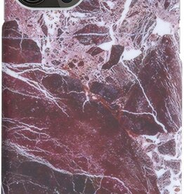 Nomfy Nomfy iPhone 12 Pro Max hoesje marmer - Rood