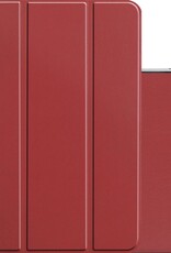 NoXx Hoesje Geschikt voor iPad Pro 2021 (11 inch) Hoesje Case Hard Cover Hoes Book Case - Donkerrood