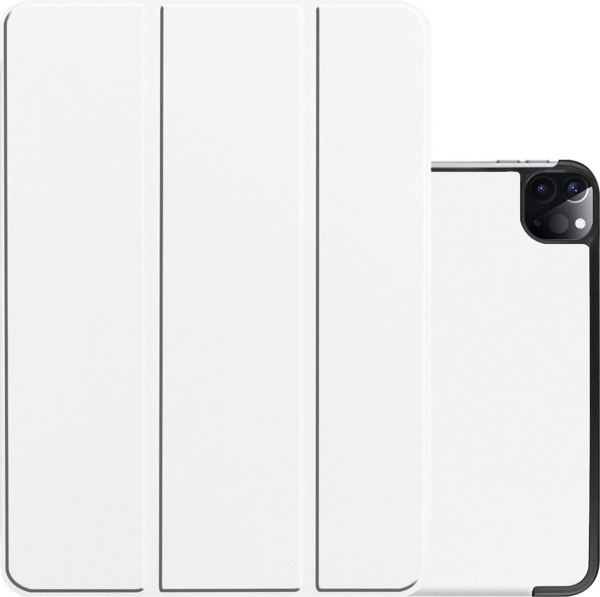 NoXx Hoesje Geschikt voor iPad Pro 2021 (11 inch) Hoesje Case Hard Cover Hoes Book Case - Wit