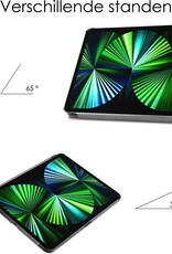 NoXx Hoesje Geschikt voor iPad Pro 2021 (11 inch) Hoesje Case Hard Cover Hoes Book Case - Zwart