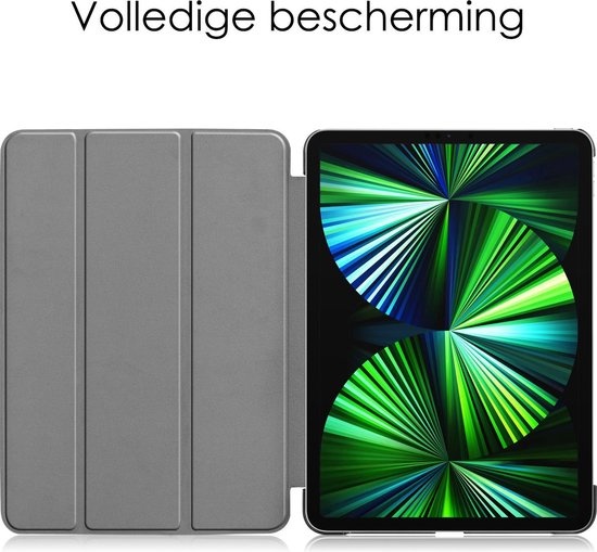 NoXx Hoesje Geschikt voor iPad Pro 2021 (11 inch) Hoesje Case Hard Cover Hoes Book Case - Paars