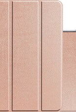 NoXx Hoesje Geschikt voor iPad Pro 2021 (11 inch) Hoesje Case Hard Cover Hoes Book Case - Rosé goud