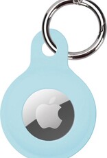 NoXx Hoesje Geschikt voor Apple AirTag-Sleutelhanger Houder Siliconen Hoes - Hoes Geschikt voor Apple AirTag Hoesje - Lichtblauw
