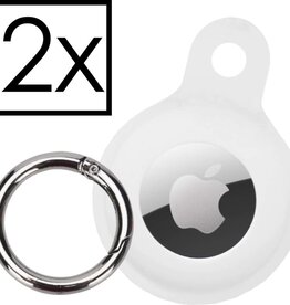 NoXx 2 PACK - NoXx AirTag Hoesje Siliconen - Wit