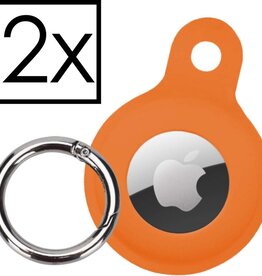 NoXx 2 PACK - NoXx AirTag Hoesje Siliconen - Oranje