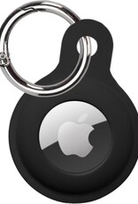 Nomfy Hoesje Geschikt voor Apple AirTag Sleutelhanger Hoes Siliconen Hoesje - Siliconen Hoesje Geschikt voor Apple AirTag-Sleutelhanger Hoesje - Zwart