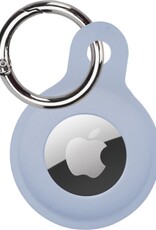 Nomfy Hoesje Geschikt voor Apple AirTag Sleutelhanger Hoes Siliconen Hoesje - Siliconen Hoesje Geschikt voor Apple AirTag-Sleutelhanger Hoesje - Grijsblauw