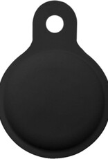 Nomfy Hoesje Geschikt voor Apple AirTag Sleutelhanger Hoes Siliconen Hoesje - Siliconen Hoesje Geschikt voor Apple AirTag-Sleutelhanger Hoesje - Zwart - 2 PACK