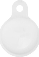Nomfy Hoesje Geschikt voor Apple AirTag Sleutelhanger Hoes Siliconen Hoesje - Siliconen Hoesje Geschikt voor Apple AirTag-Sleutelhanger Hoesje - Wit - 2 PACK