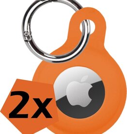 Nomfy 2 PACK - Nomfy AirTag Hoesje Siliconen - Oranje