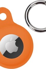 Nomfy Hoesje Geschikt voor Apple AirTag Sleutelhanger Hoes Siliconen Hoesje - Siliconen Hoesje Geschikt voor Apple AirTag-Sleutelhanger Hoesje - Oranje - 2 PACK