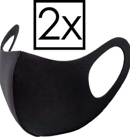 NoXx NoXx Wasbaar mondmasker - Zwart - 2 PACK