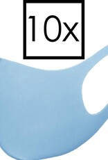 NoXx Mondkapje Wasbaar Universeel Mondmasker Wasbaar Niet Medisch Blauw - 10x
