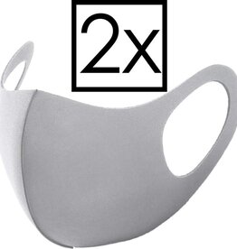 NoXx NoXx Wasbaar mondmasker - Grijs - 2 PACK