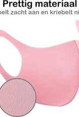 NoXx Mondkapje Wasbaar Universeel Mondmasker Wasbaar Niet Medisch Roze