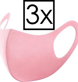 NoXx NoXx Wasbaar mondmasker - Roze - 3 PACK