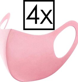 NoXx NoXx Wasbaar mondmasker - Roze - 4 PACK