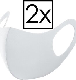 NoXx NoXx Wasbaar mondmasker - Wit - 2 PACK