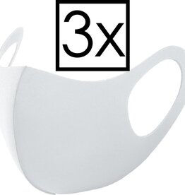 NoXx NoXx Wasbaar mondmasker - Wit - 3 PACK