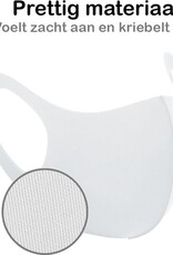 NoXx Mondkapje Wasbaar Universeel Mondmasker Wasbaar Niet Medisch Wit - 3x