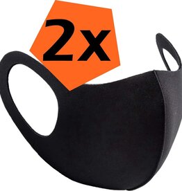 Nomfy Nomfy Wasbaar mondmasker - Zwart - 2 PACK