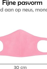 Nomfy Mondkapje Wasbaar Roze Mondmasker Wasbaar Mondkapje Wasbare Mondkapjes Universeel - 4 PACK