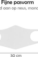 Nomfy Mondkapje Wasbaar Wit Mondmasker Wasbaar Mondkapje Wasbare Mondkapjes Universeel - 4 PACK