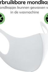 Nomfy Mondkapje Wasbaar Wit Mondmasker Wasbaar Mondkapje Wasbare Mondkapjes Universeel - 5 PACK
