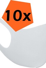 Nomfy Mondkapje Wasbaar Wit Mondmasker Wasbaar Mondkapje Wasbare Mondkapjes Universeel - 10 PACK