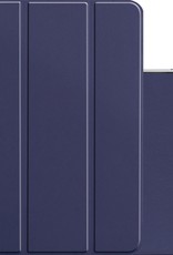 NoXx Hoesje Geschikt voor iPad Pro 2021 (12,9 inch) Hoesje Case Hard Cover Hoes Book Case - Donkerblauw