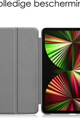NoXx Hoesje Geschikt voor iPad Pro 2021 (12,9 inch) Hoesje Case Hard Cover Hoes Book Case - Grijs