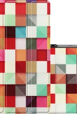 NoXx Hoesje Geschikt voor Samsung Galaxy Tab A7 Lite Hoesje Case Hard Cover Hoes Book Case - Blokken