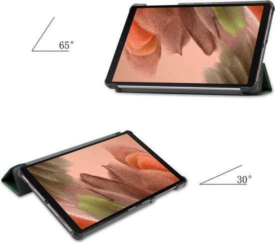 NoXx Hoesje Geschikt voor Samsung Galaxy Tab A7 Lite Hoesje Case Hard Cover Hoes Book Case - Donkergroen