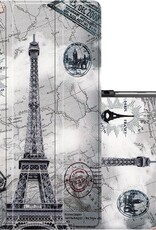 NoXx Hoesje Geschikt voor Samsung Galaxy Tab A7 Lite Hoesje Case Hard Cover Hoes Book Case - Eiffeltoren