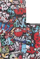 NoXx Hoesje Geschikt voor Samsung Galaxy Tab A7 Lite Hoesje Case Hard Cover Hoes Book Case - Graffity