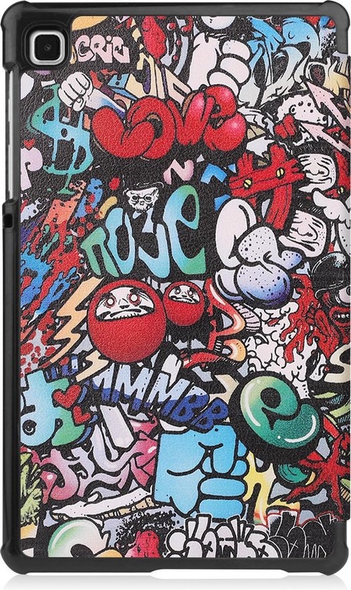 NoXx Hoesje Geschikt voor Samsung Galaxy Tab A7 Lite Hoesje Case Hard Cover Hoes Book Case - Graffity