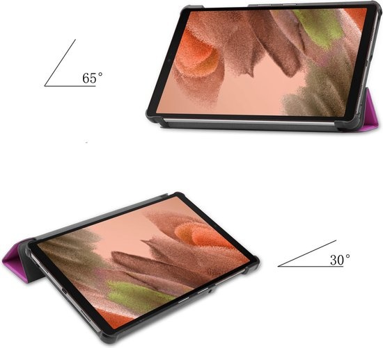 NoXx Hoesje Geschikt voor Samsung Galaxy Tab A7 Lite Hoesje Case Hard Cover Hoes Book Case - Paars