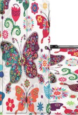 NoXx Hoesje Geschikt voor Samsung Galaxy Tab A7 Lite Hoesje Case Hard Cover Hoes Book Case - Vlinders