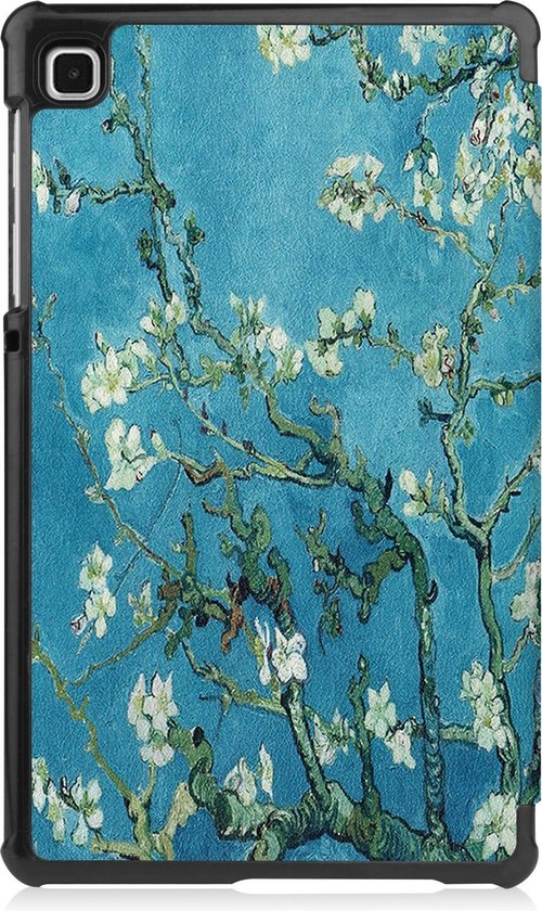 Nomfy Hoes Geschikt voor Samsung Galaxy Tab A7 Lite Hoes Tri-fold Tablet Hoesje Case - Hoesje Geschikt voor Samsung Tab A7 Lite Hoesje Hardcover Bookcase - Bloesem