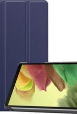 Nomfy Hoes Geschikt voor Samsung Galaxy Tab A7 Lite Hoes Tri-fold Tablet Hoesje Case - Hoesje Geschikt voor Samsung Tab A7 Lite Hoesje Hardcover Bookcase - Donkerblauw