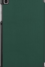 Nomfy Hoes Geschikt voor Samsung Galaxy Tab A7 Lite Hoes Tri-fold Tablet Hoesje Case - Hoesje Geschikt voor Samsung Tab A7 Lite Hoesje Hardcover Bookcase - Donkergroen